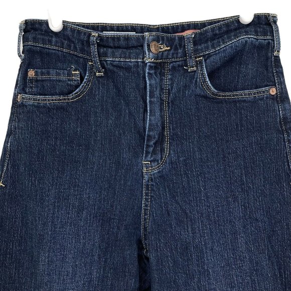 PILCRO by Anthropologie Women's Jeans Size 26 Tapered Leg High Rise Stretch Navy - Picture 3 of 12